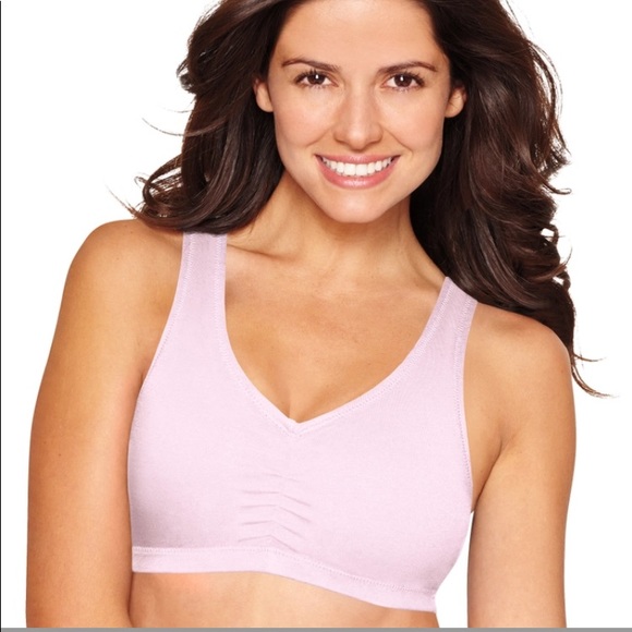 Hanes 2pk Nylon Comfort Bras Hch6 G39f 